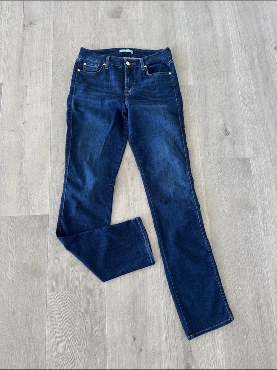 7 For All Mankind Denim - 7 For All Mankind Dark Blue Straight-Leg Jeans